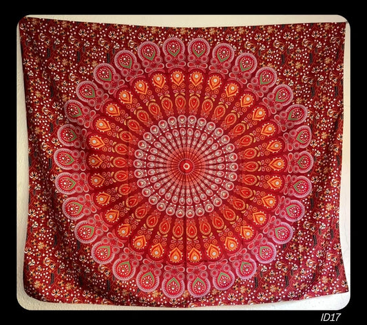 Red Peacock Mandala