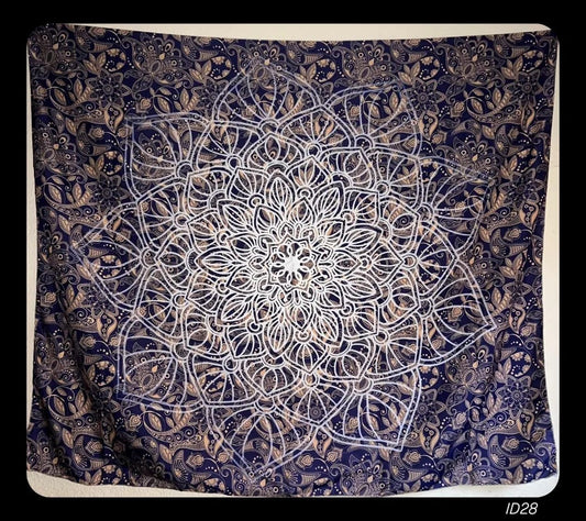 Flower Mandala on Floral backdrop