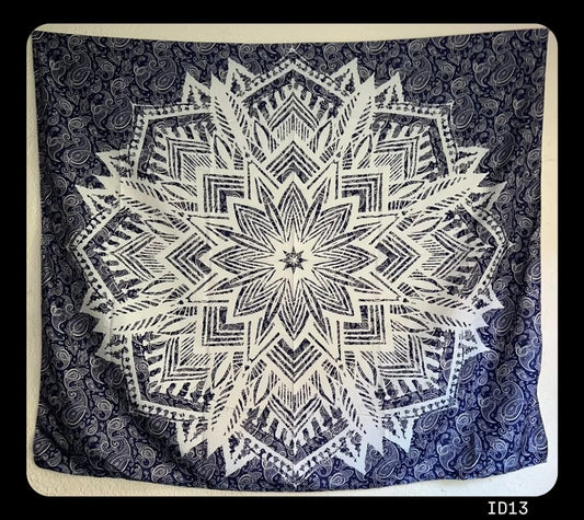 Intricate Mandala on Floral backdrop